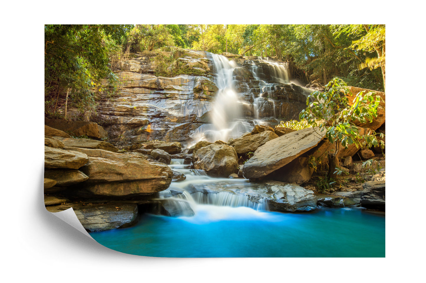 Fototapete Wasserfall - Kaskade