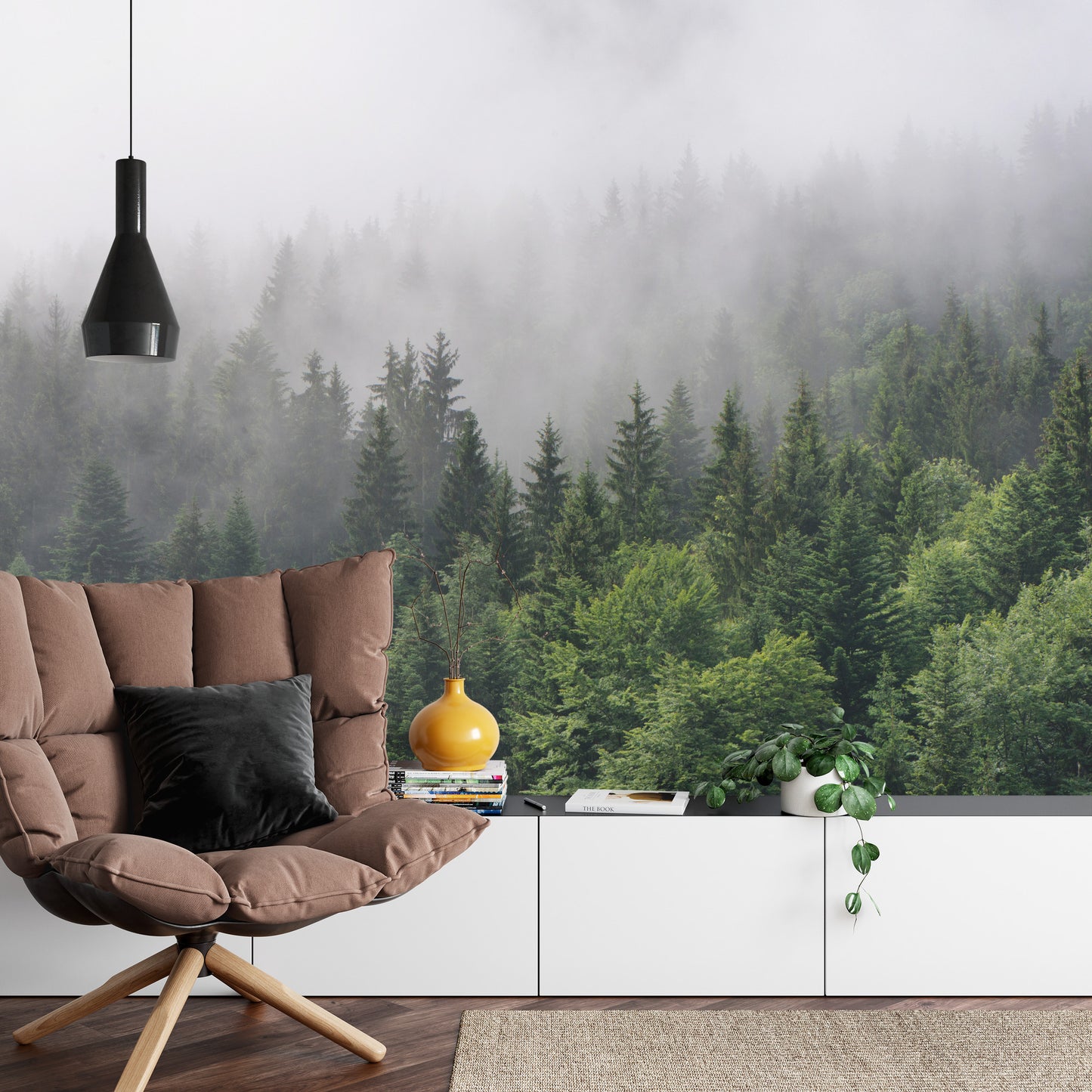 Fototapete Bäume Im Nebel