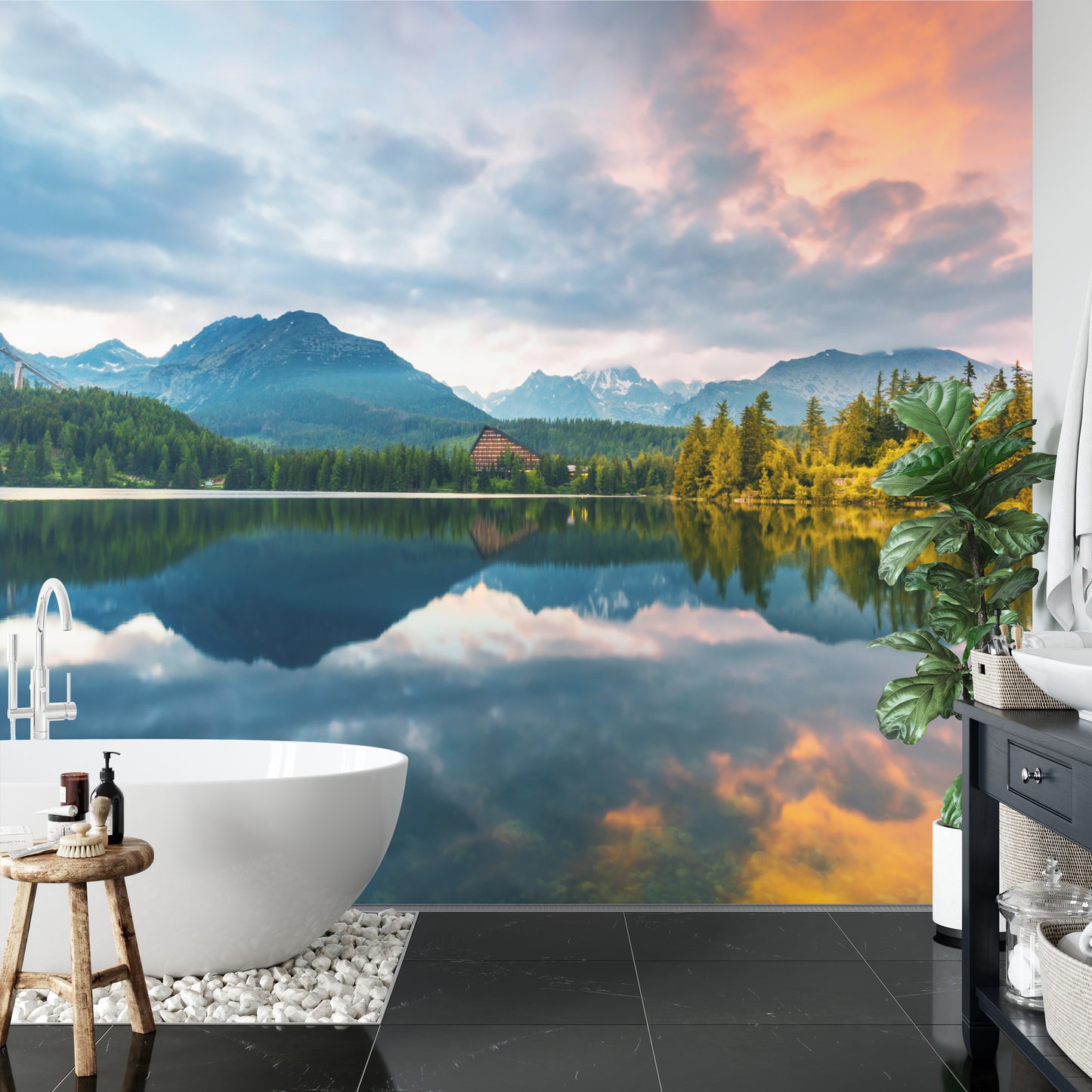 Fototapete Štrbské Bergsee In Der Hohen Tatra In Der Slowakei