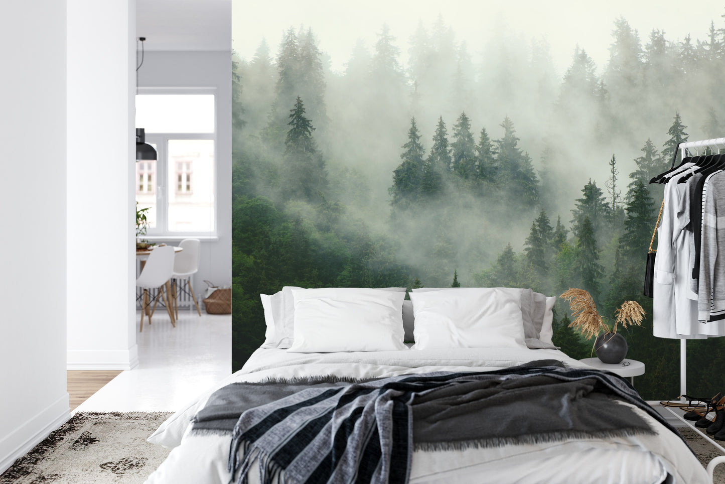 Fototapete Wald Im Nebel
