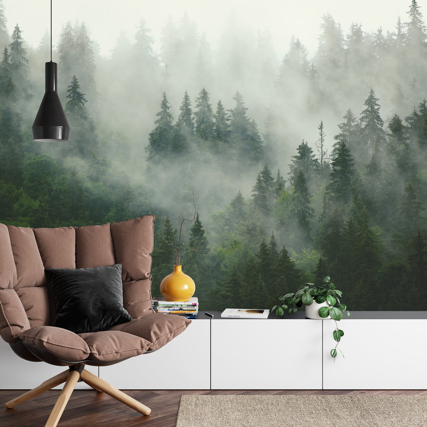 Fototapete Wald Im Nebel
