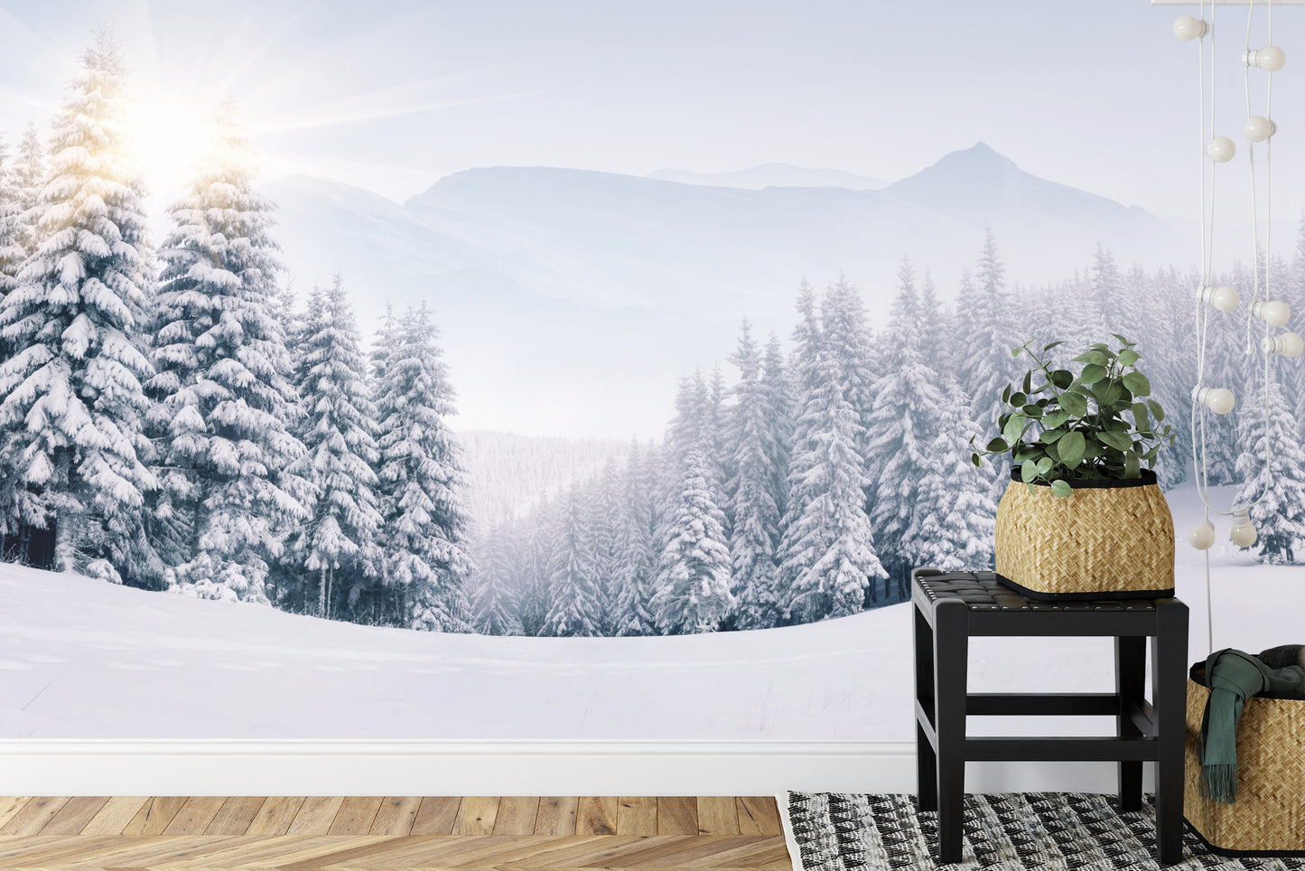 Fototapete Winterwald