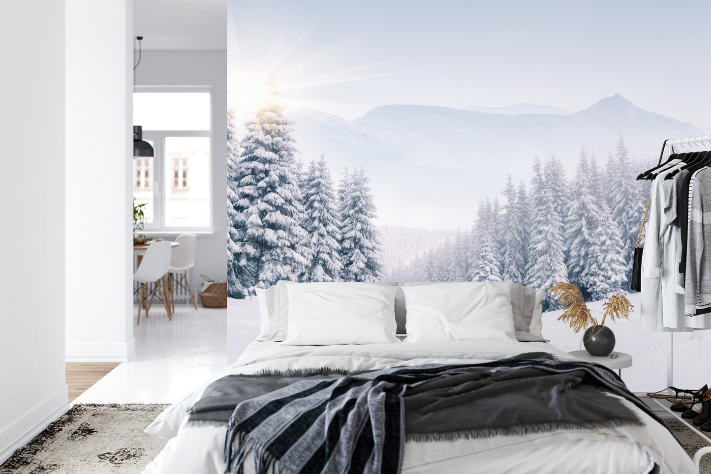 Fototapete Winterwald