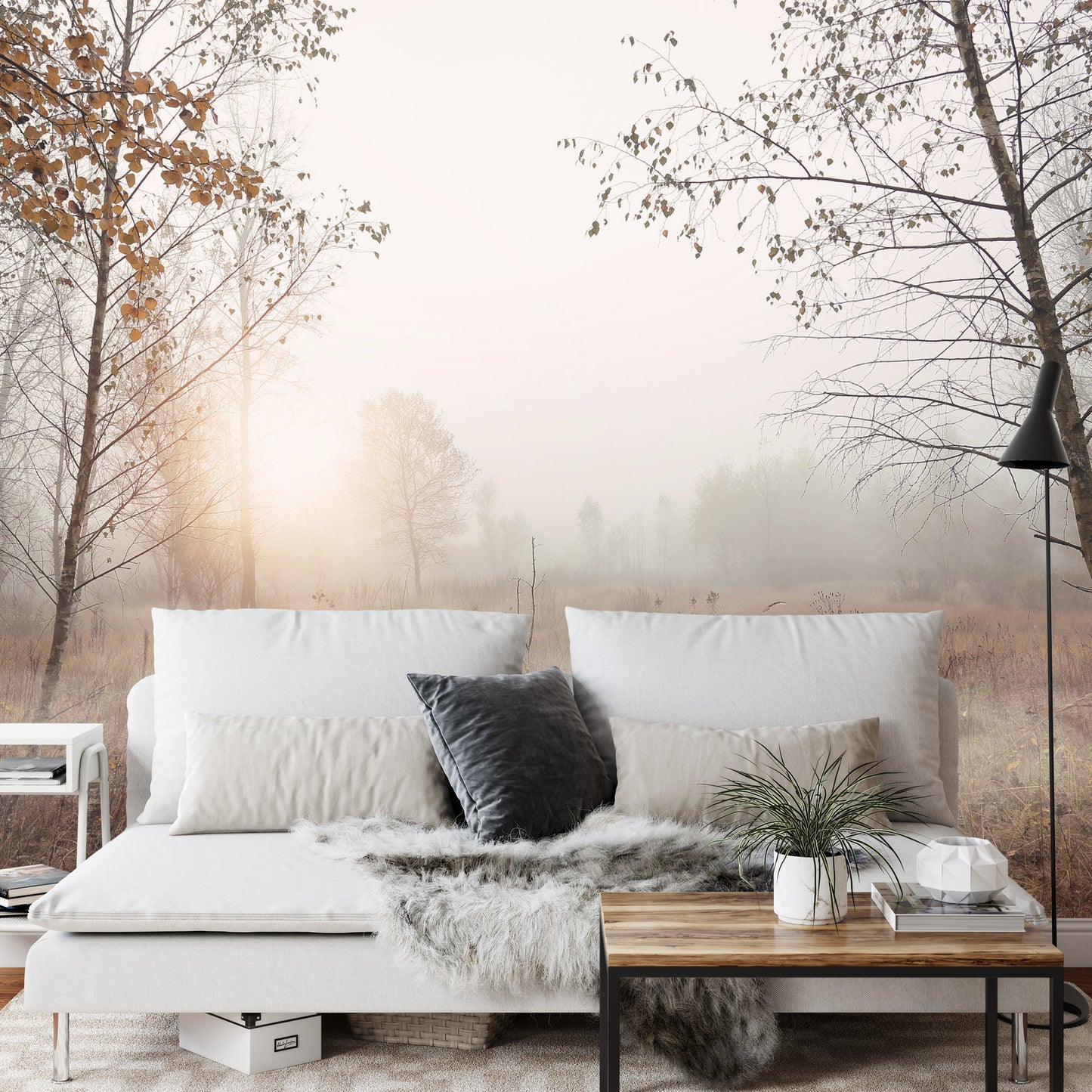 Fototapete Wald Im Nebel
