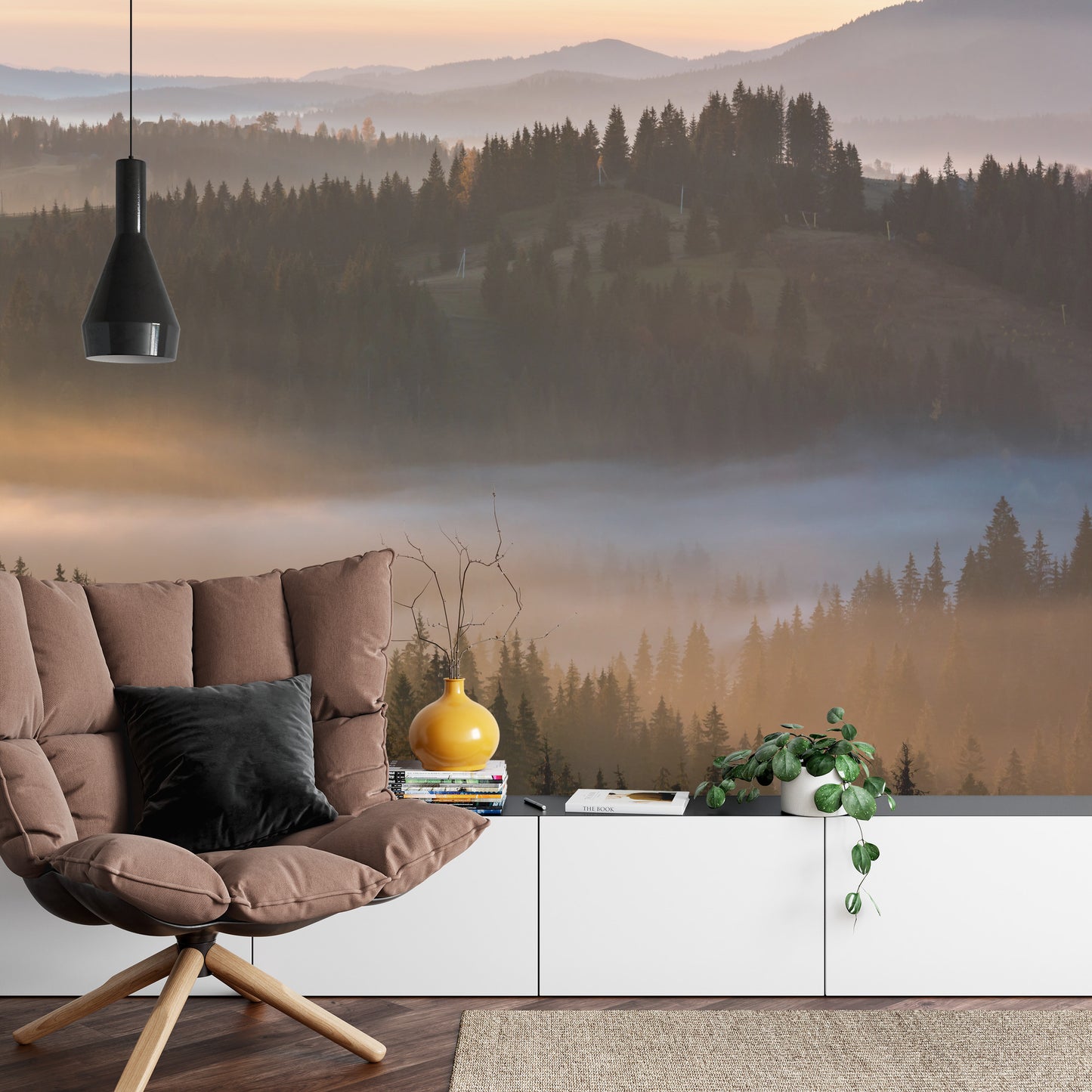 Fototapete Wald Im Nebel