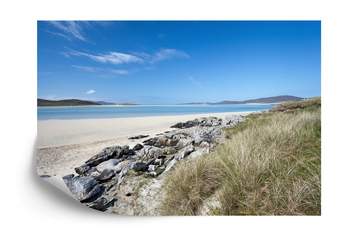 Fototapete Strand Felsen