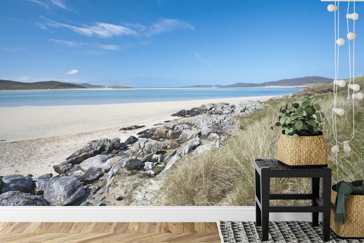 Fototapete Strand Felsen