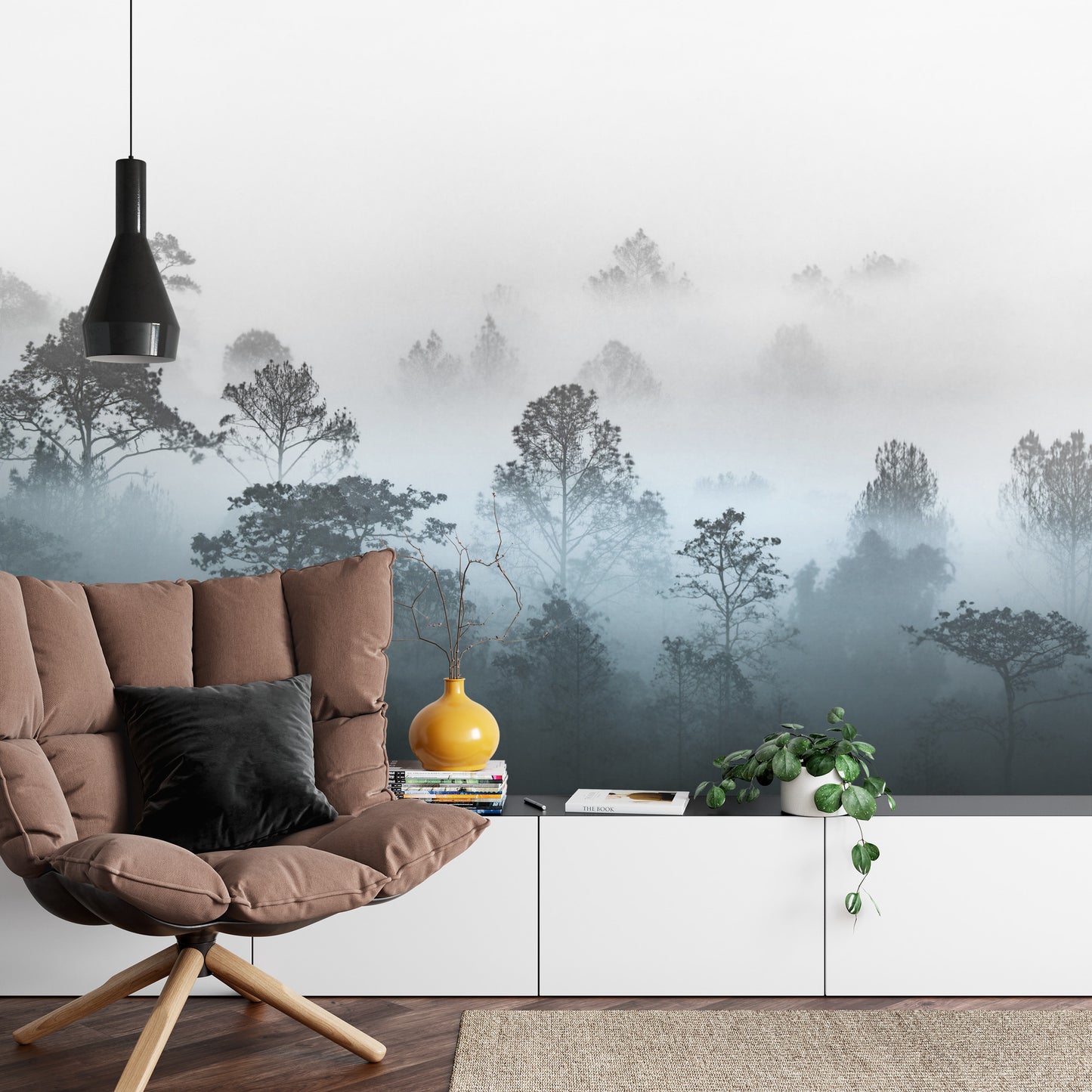 Fototapete Wald Im Nebel