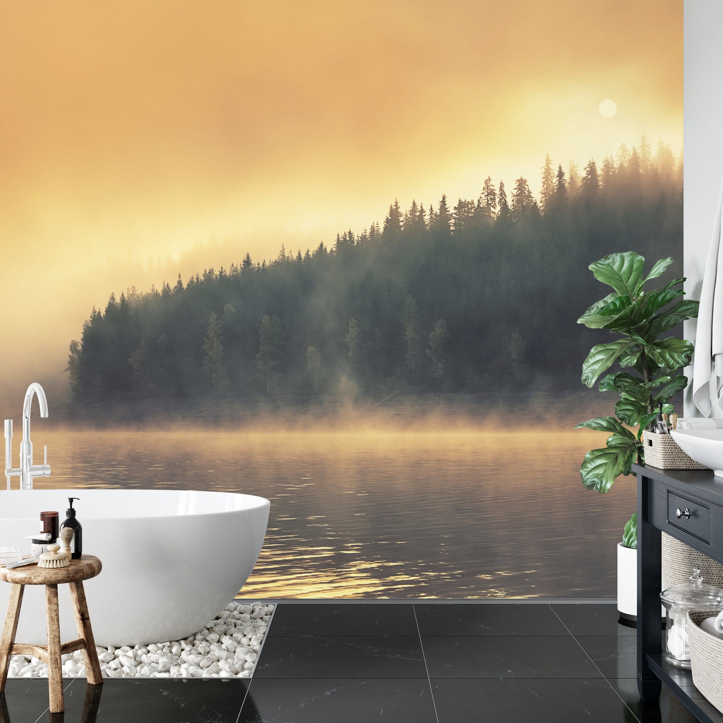 Fototapete Wald Im Nebel