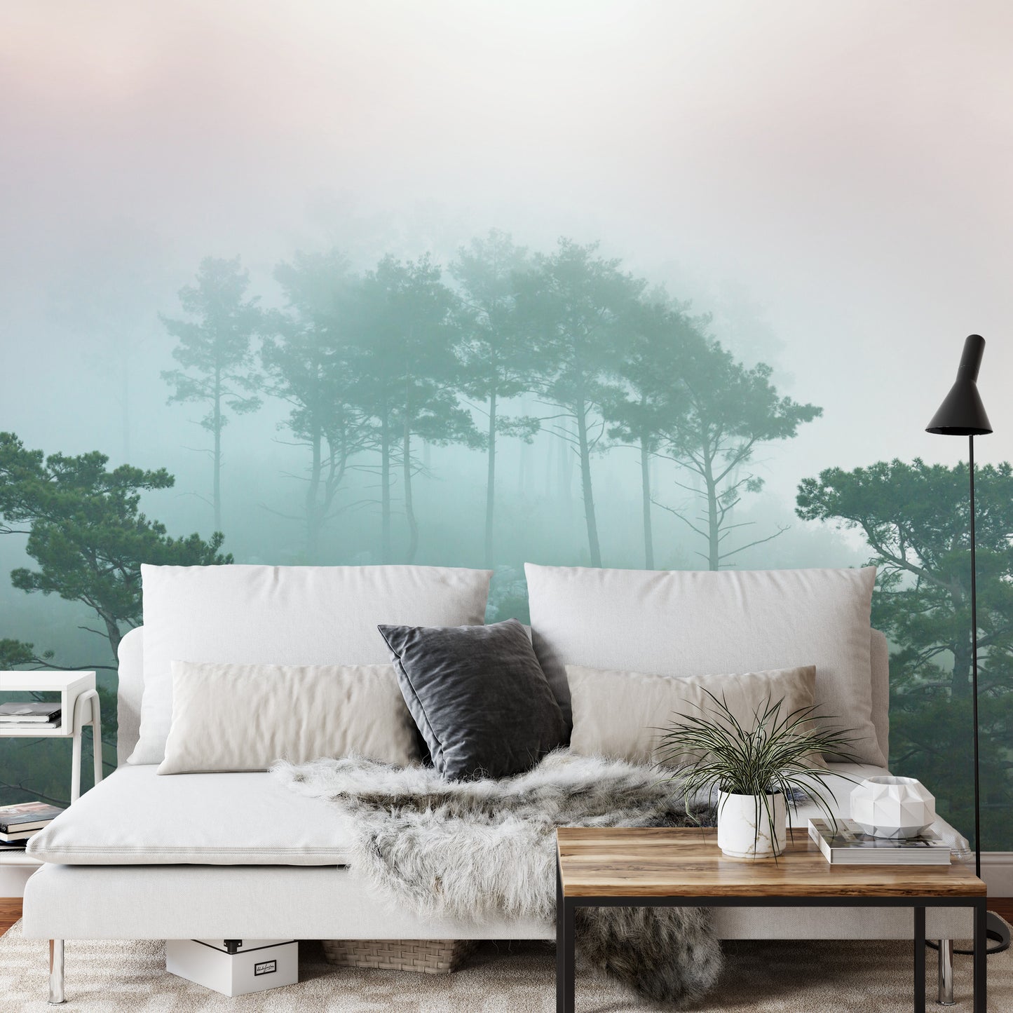 Fototapete Wald Im Nebel