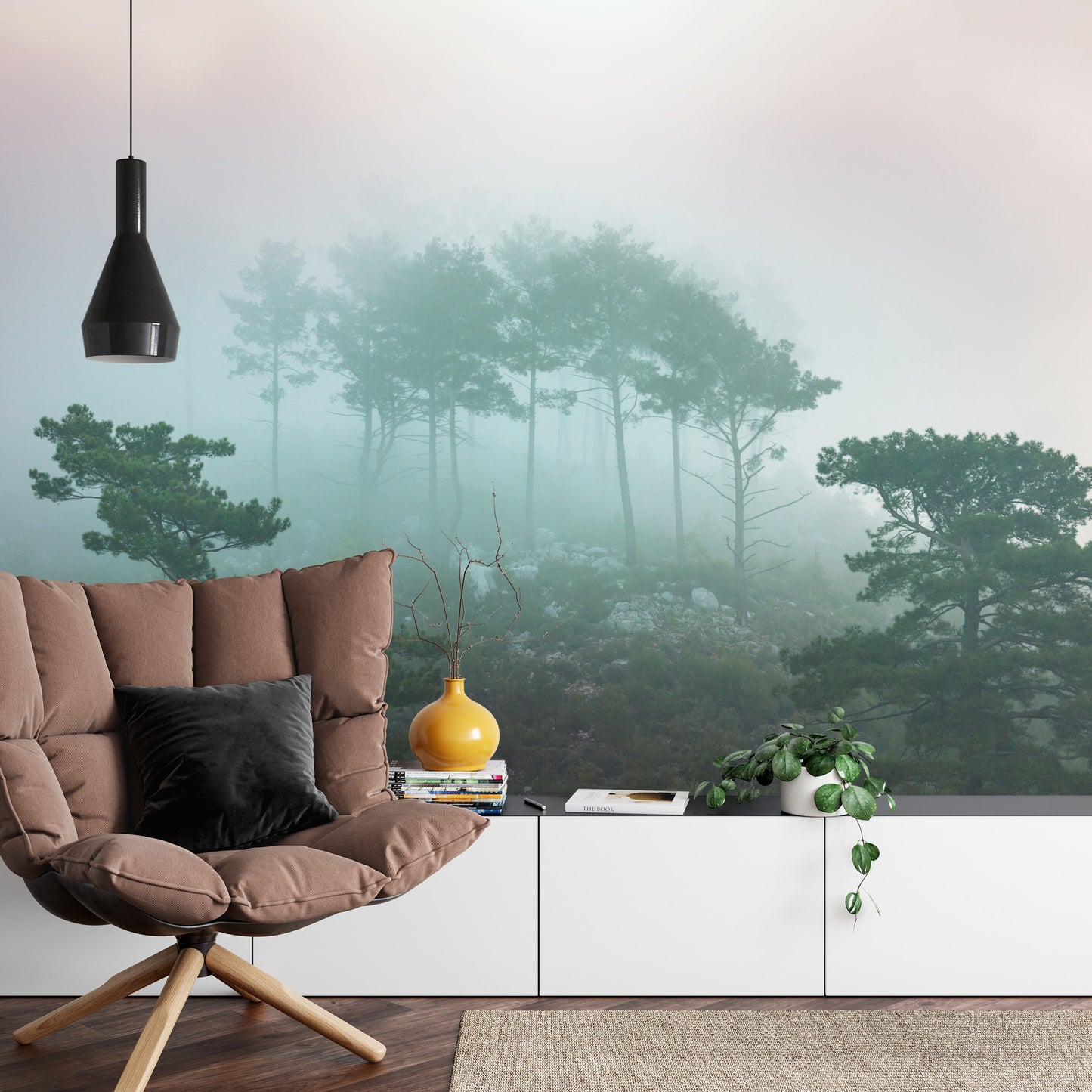 Fototapete Wald Im Nebel