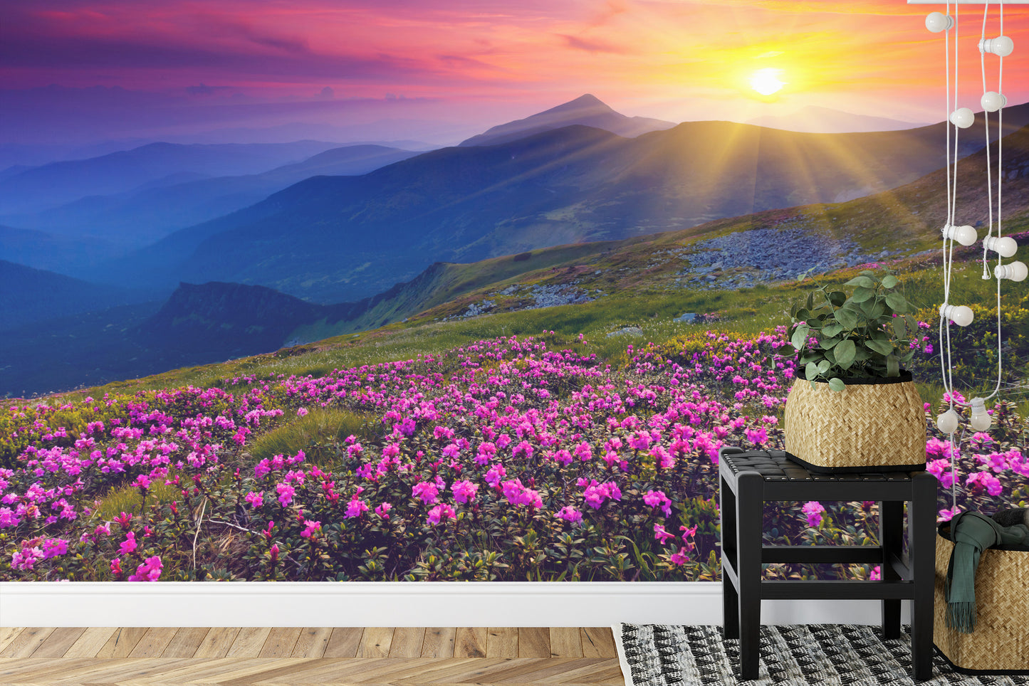 Fototapete Land Blumen