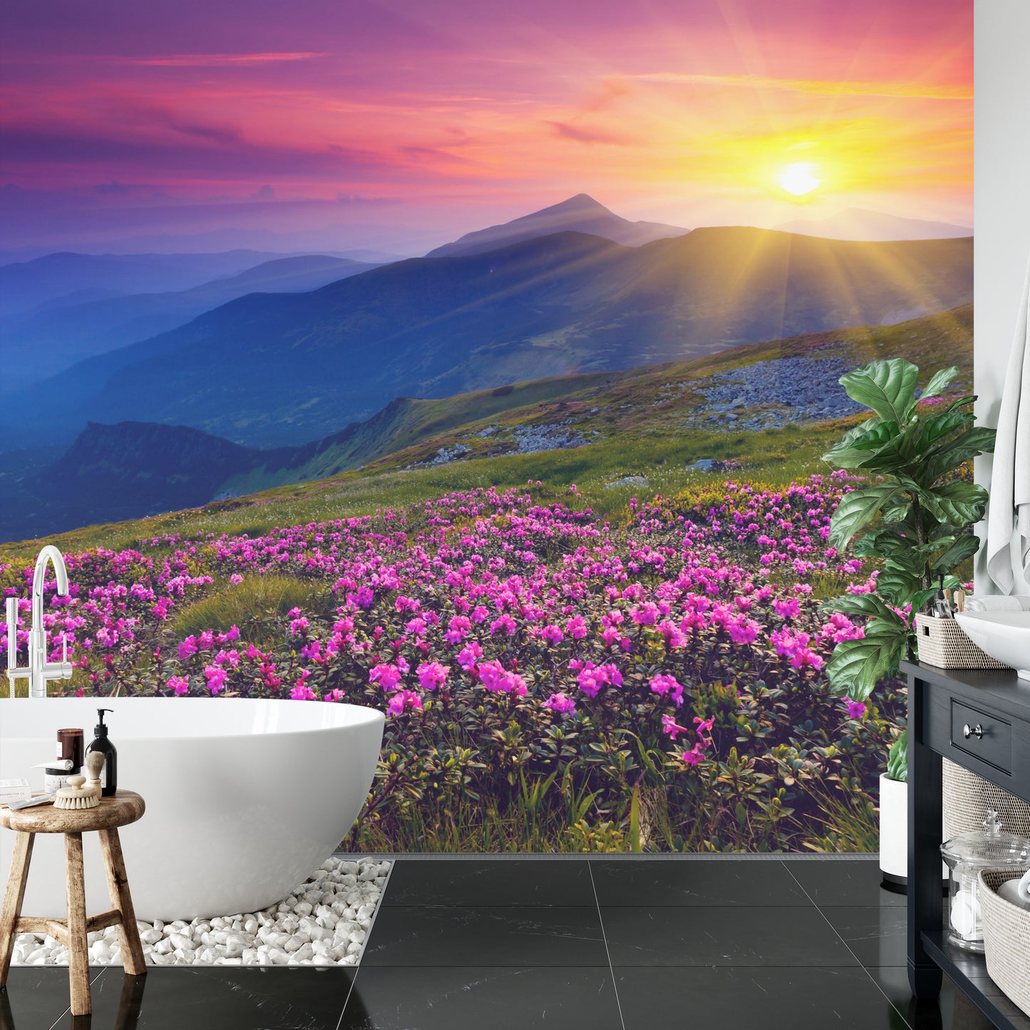 Fototapete Land Blumen