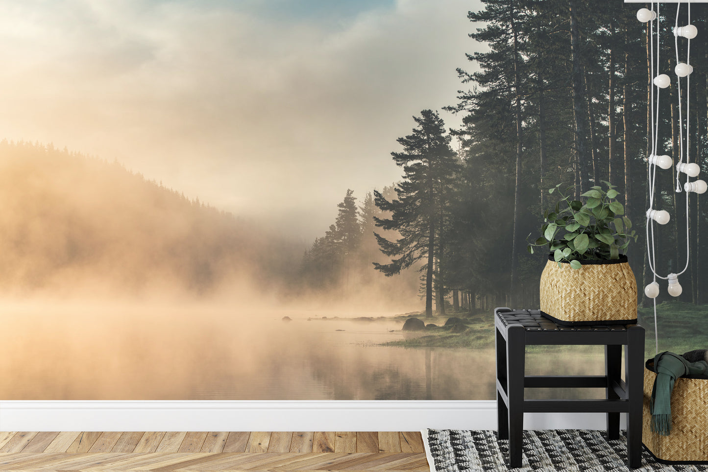 Fototapete Wald Im Nebel