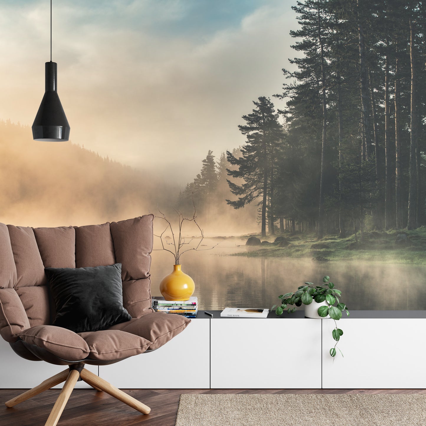 Fototapete Wald Im Nebel