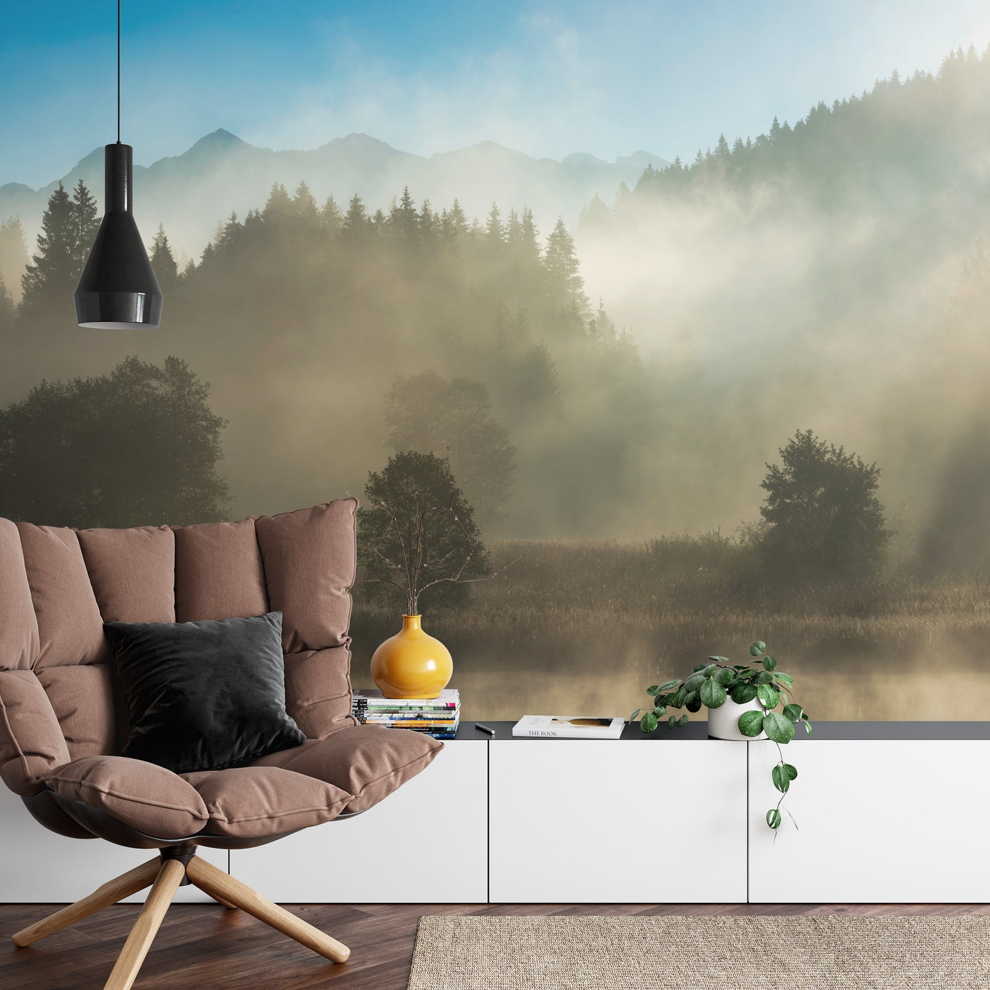 Fototapete Wald Im Nebel