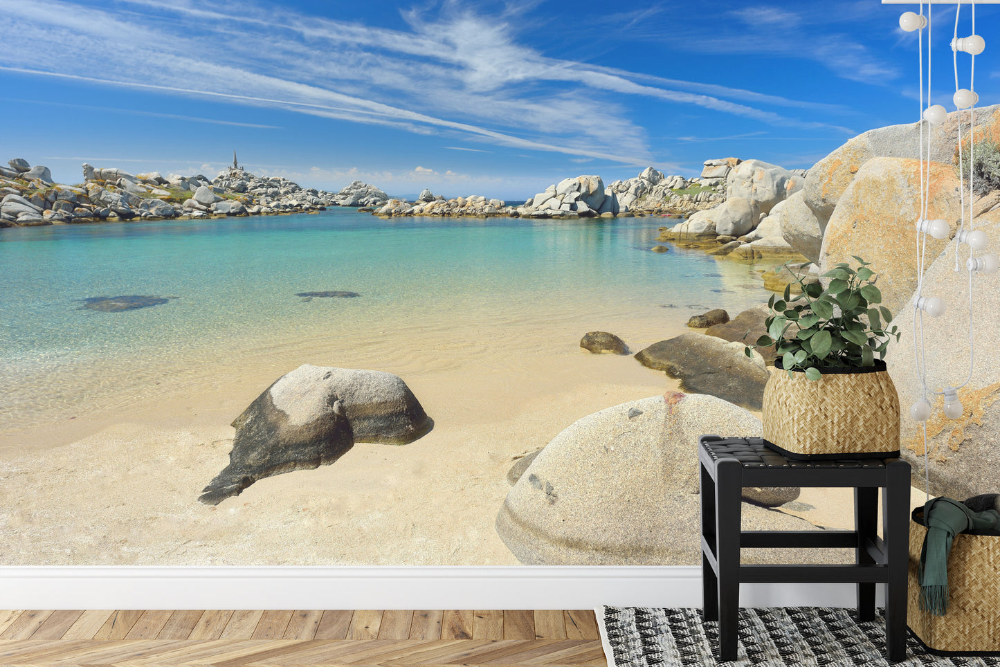 Fototapete Strand Felsen
