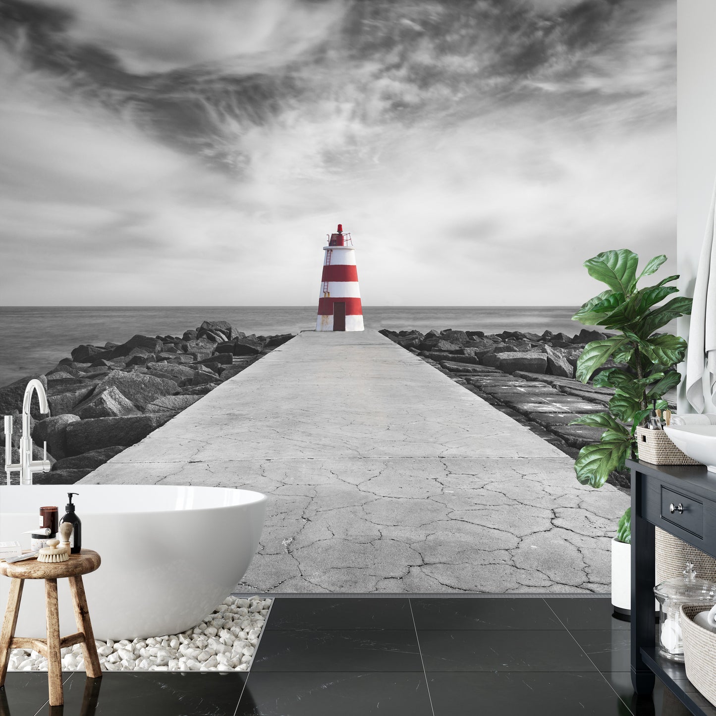 Fototapete Land Meer