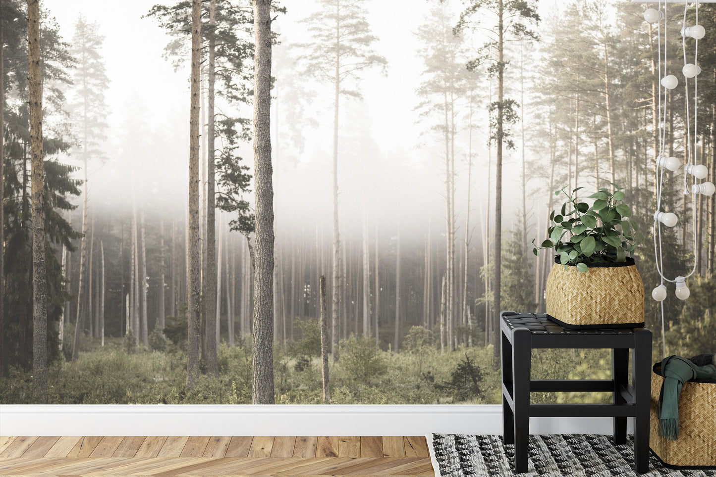 Fototapete Wald Im Nebel