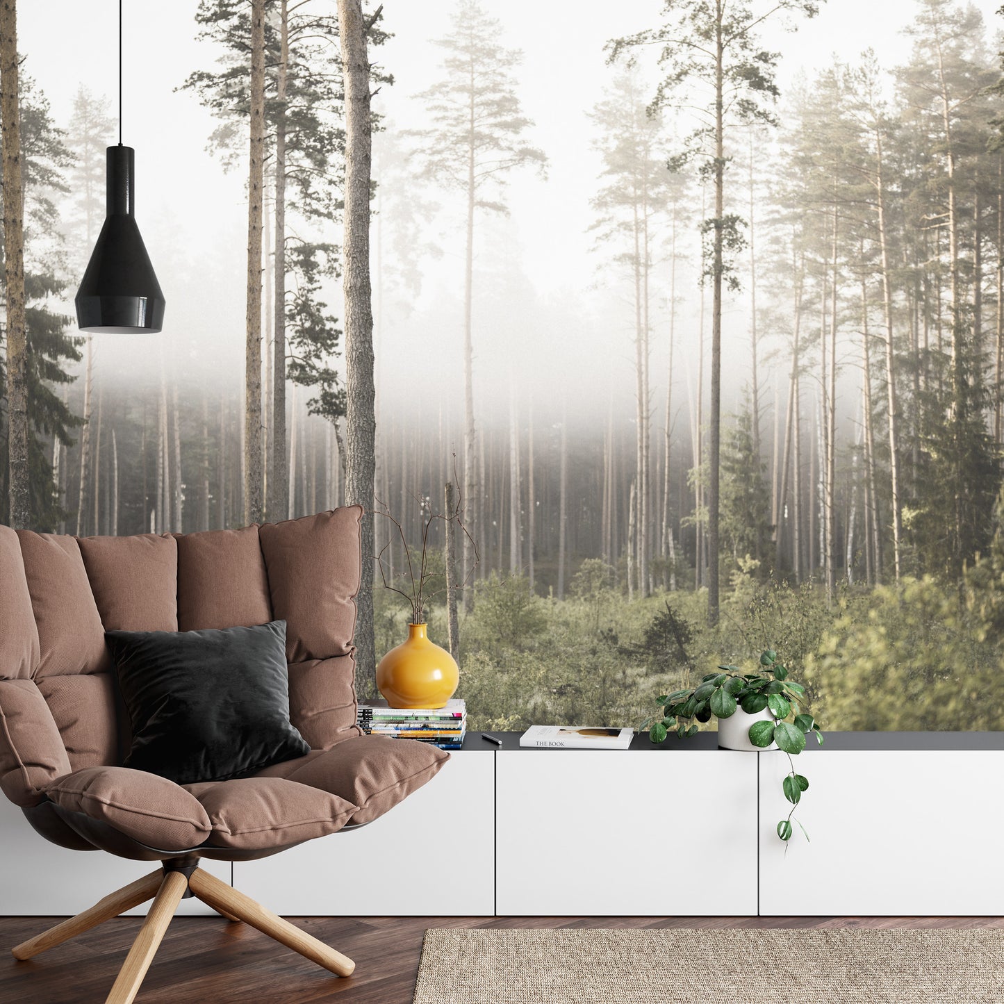 Fototapete Wald Im Nebel