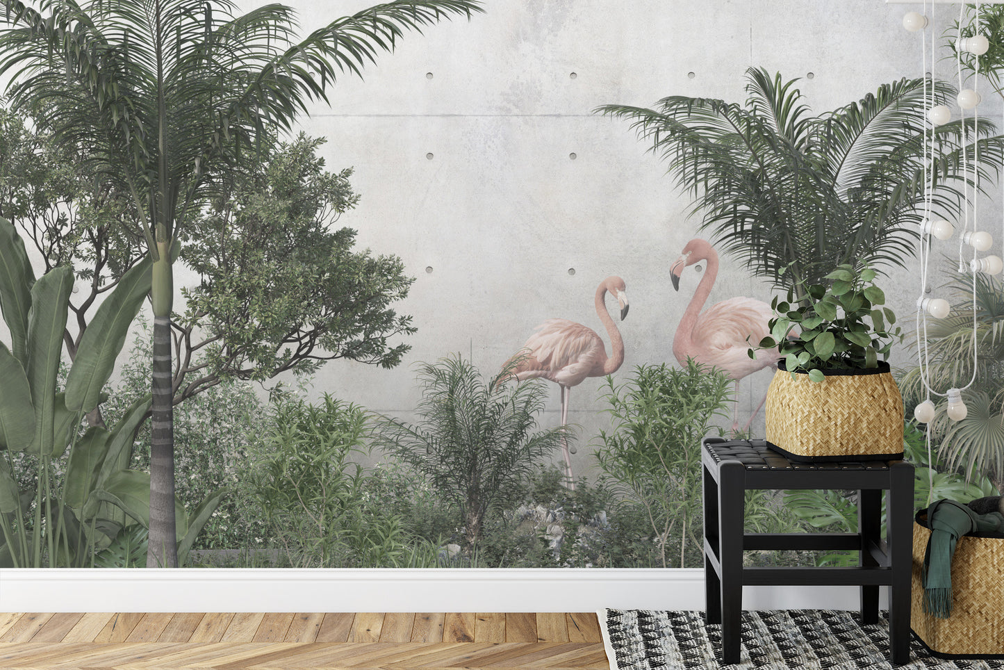 Fototapete Tropical Trees And Leaves For Digital Printing Wallpaper, Custom Design Wallpaper - 3D