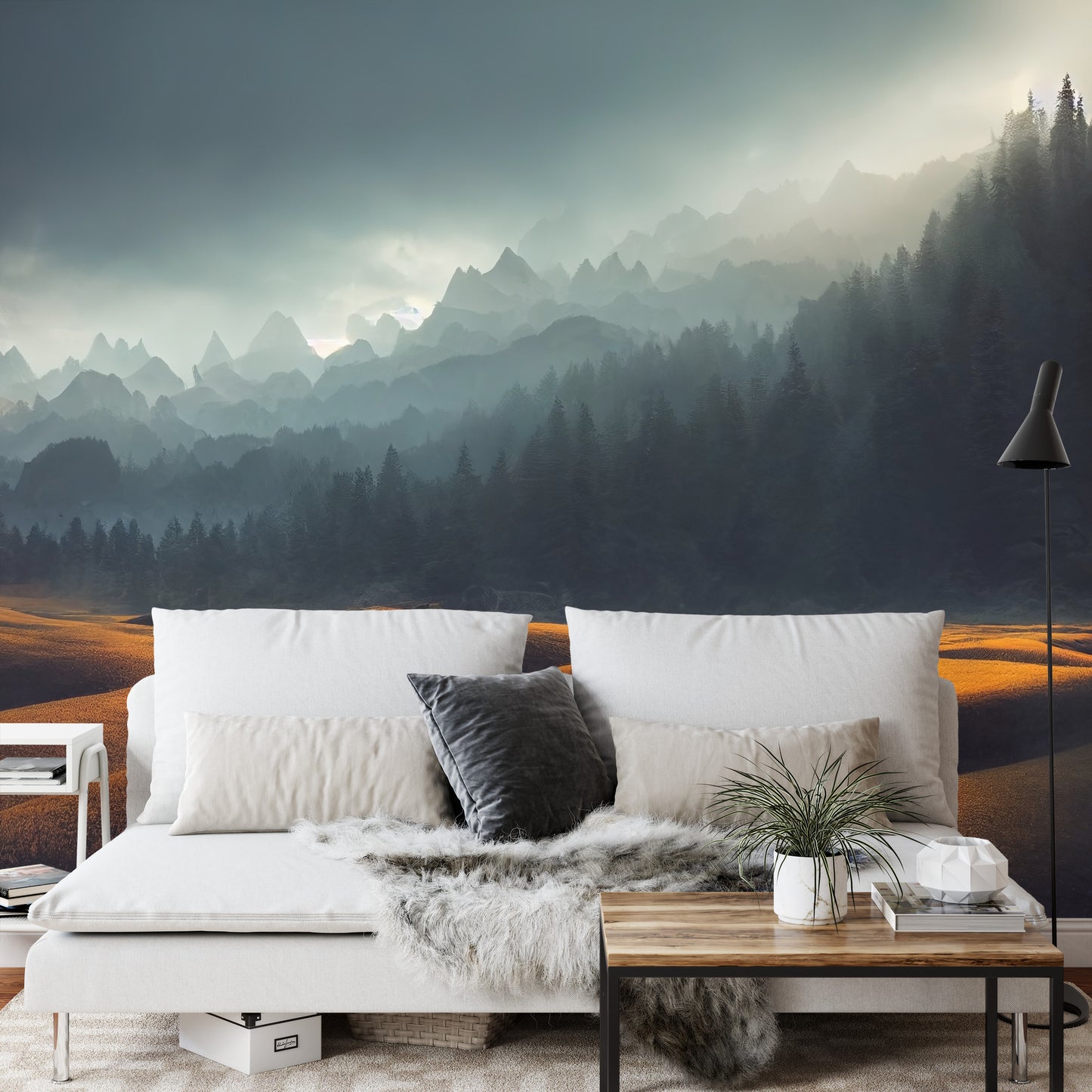 Fototapete Atemberaubende Naturberglandschaft, 3D
