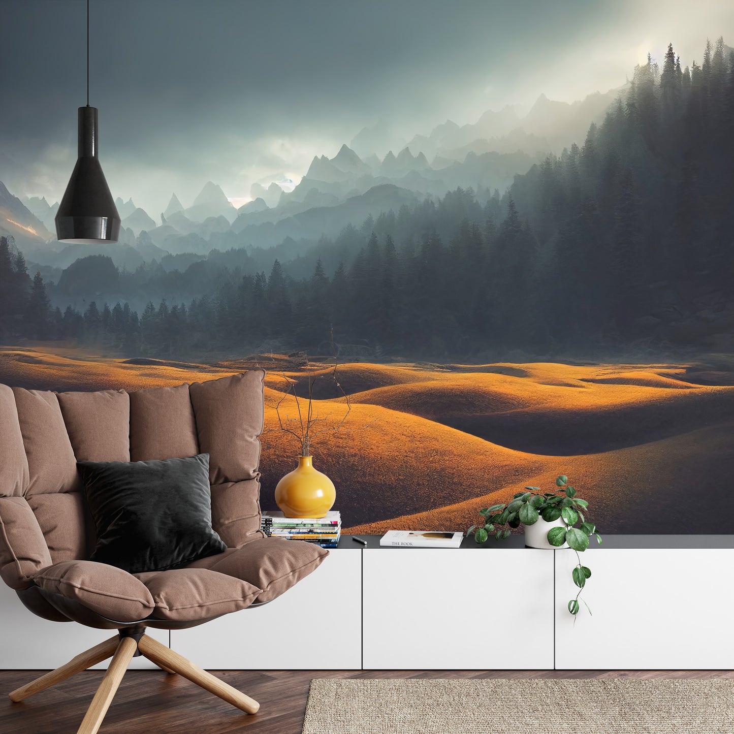 Fototapete Atemberaubende Naturberglandschaft, 3D