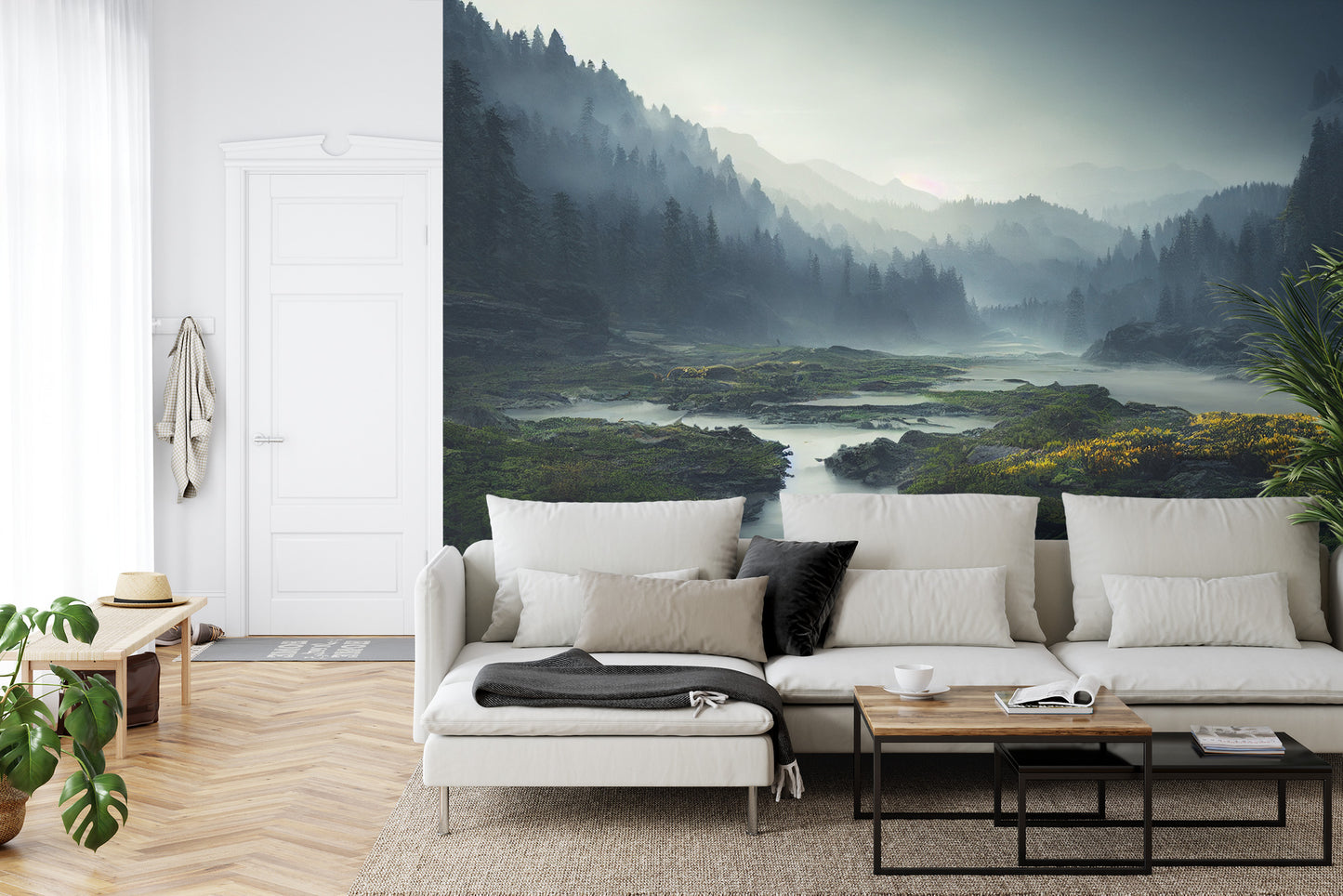 Fototapete Atemberaubende Landschaft Mit 4K-Hintergrund