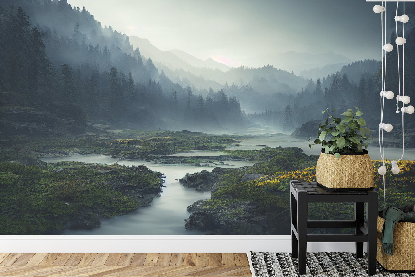 Fototapete Atemberaubende Landschaft Mit 4K-Hintergrund