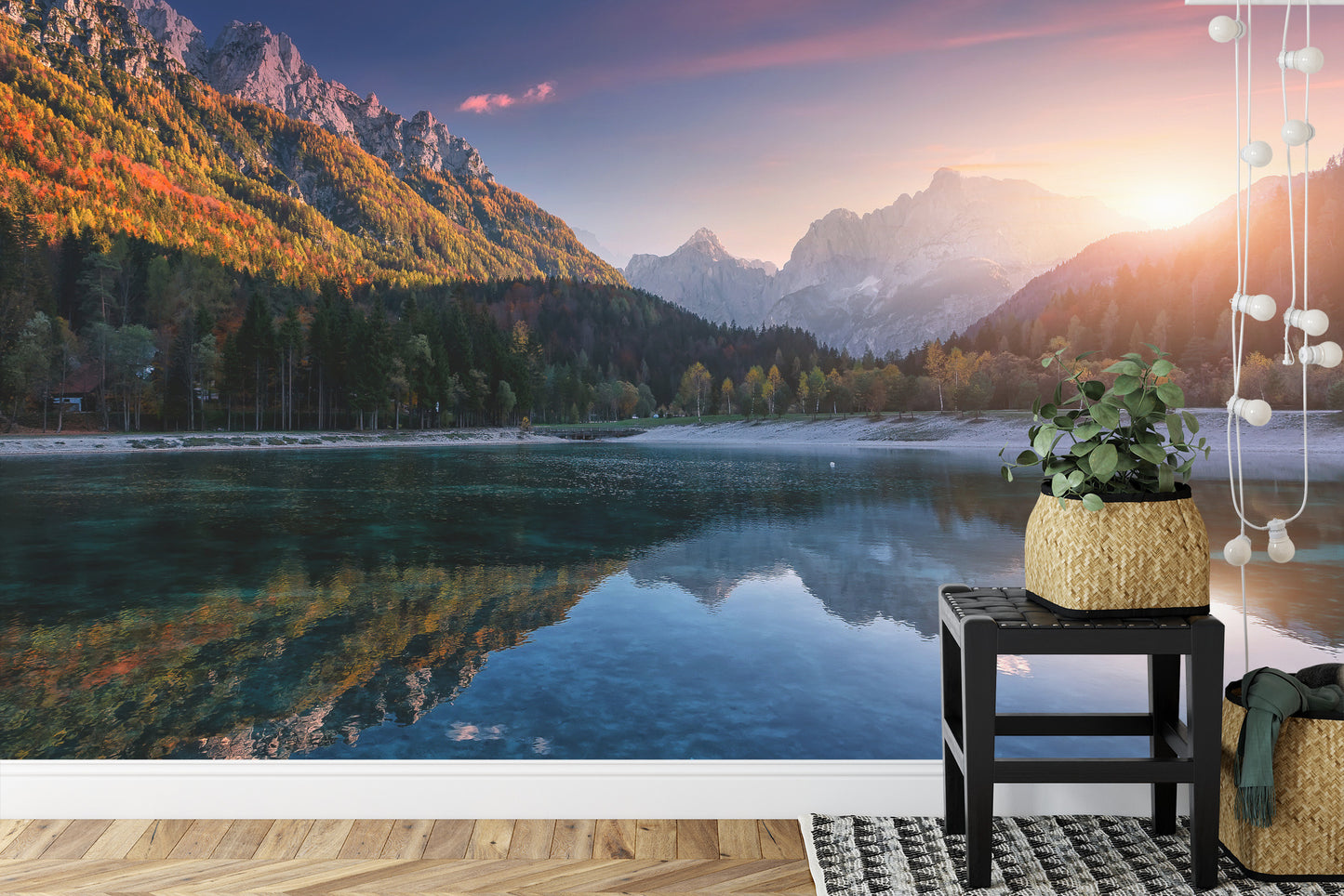 Fototapete Unglaubliche Naturlandschaft, Atemberaubender Jasna-See Mit Spiegelbild