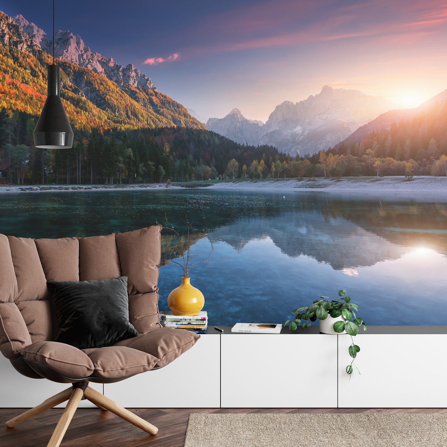 Fototapete Unglaubliche Naturlandschaft, Atemberaubender Jasna-See Mit Spiegelbild