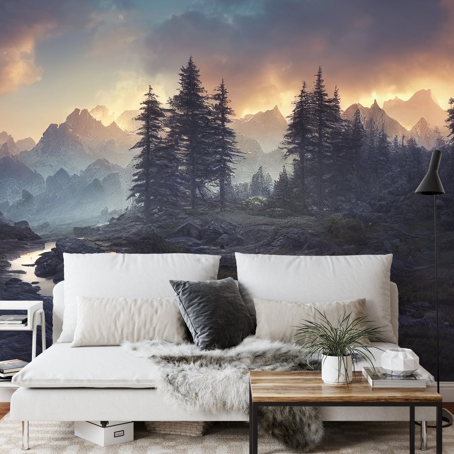 Fototapete Breathtaking Nature Mountain Landscape, 3D