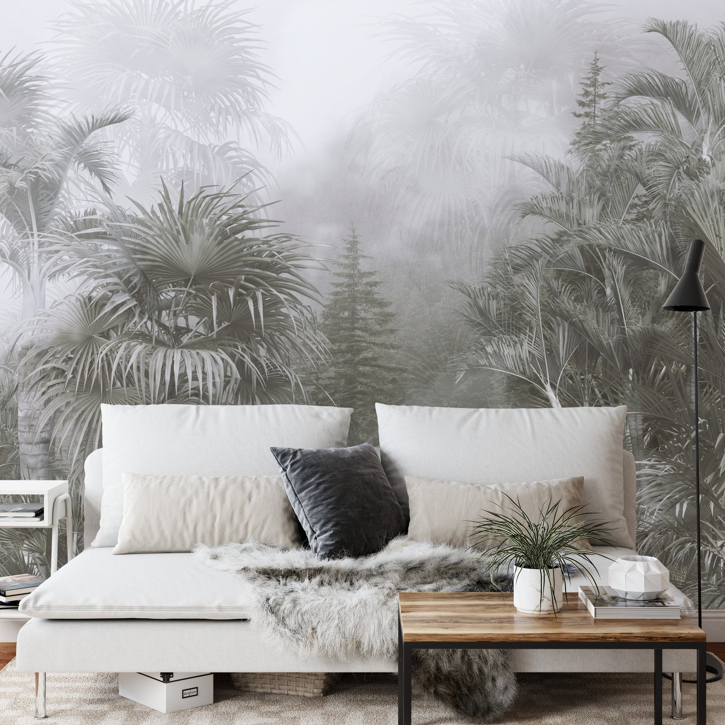 Fototapete Tropical Trees And Leaves For Digital Printing Wallpaper, Custom Design Wallpaper - 3D