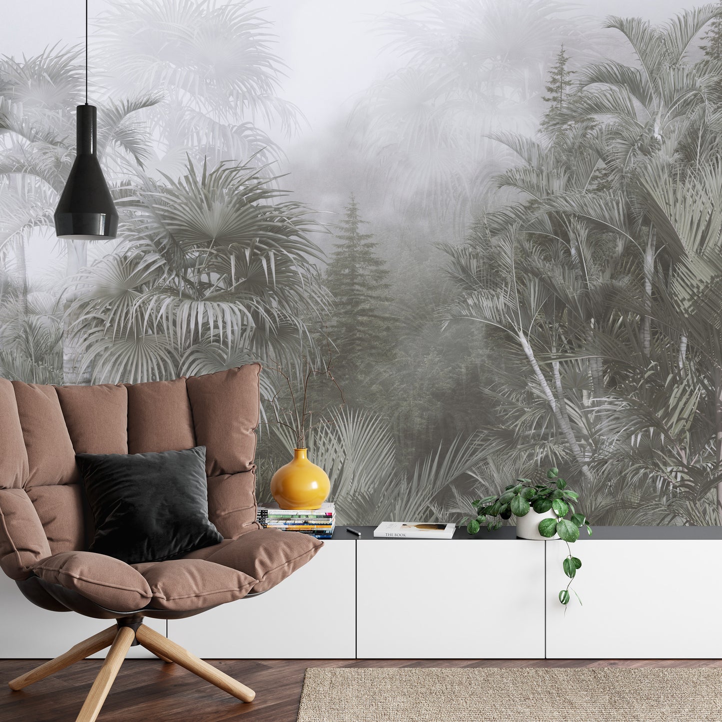 Fototapete Tropical Trees And Leaves For Digital Printing Wallpaper, Custom Design Wallpaper - 3D
