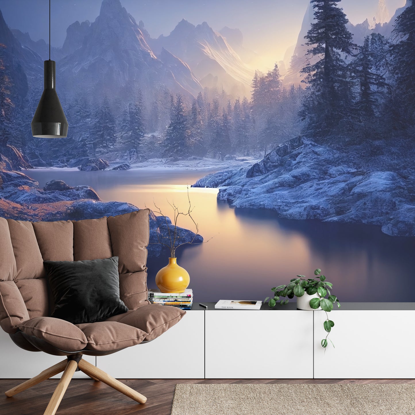 Fototapete Atemberaubende Naturberglandschaft, 3D