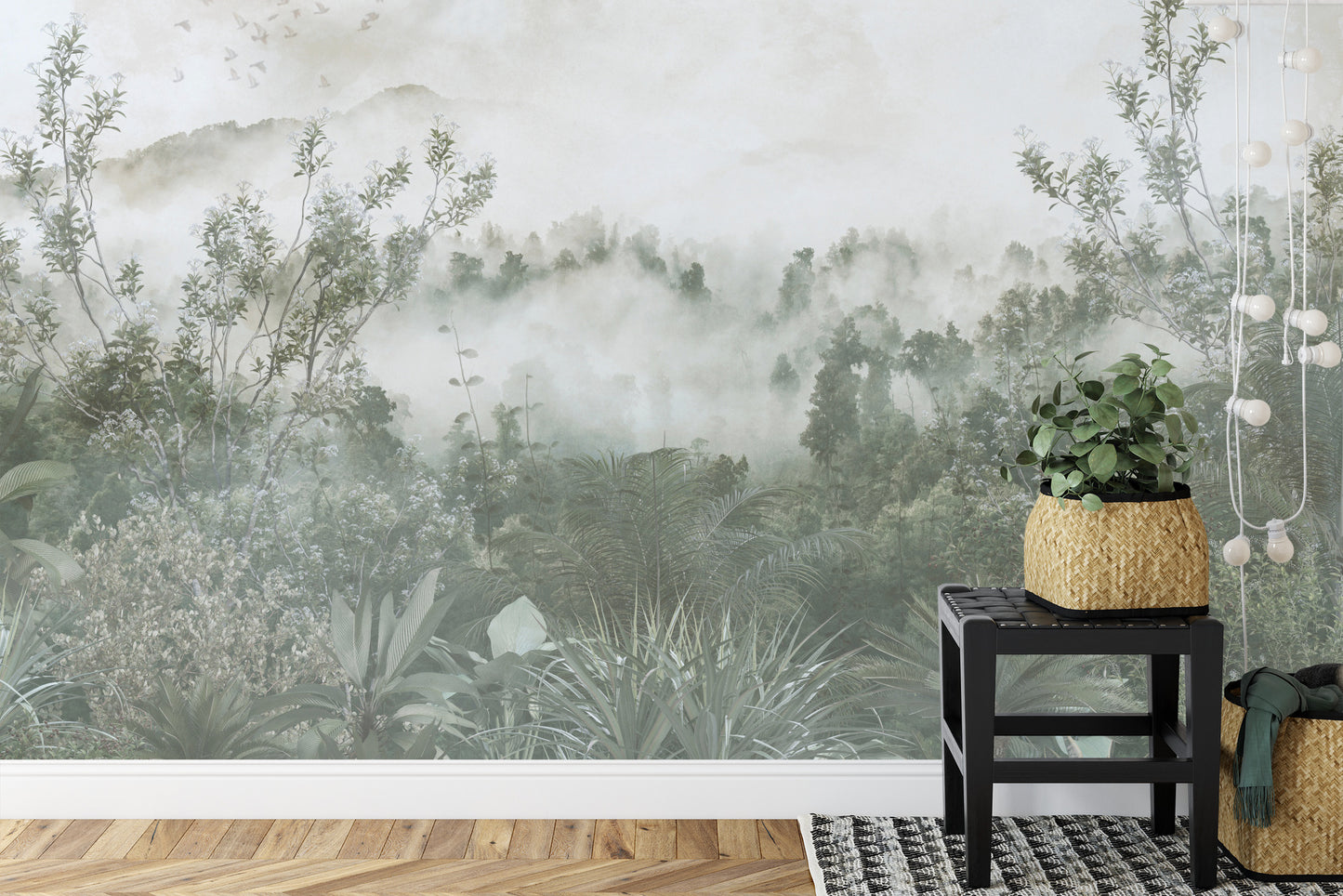 Fototapete Tropical Trees And Leaves For Digital Printing Wallpaper, Custom Design Wallpaper - 3D
