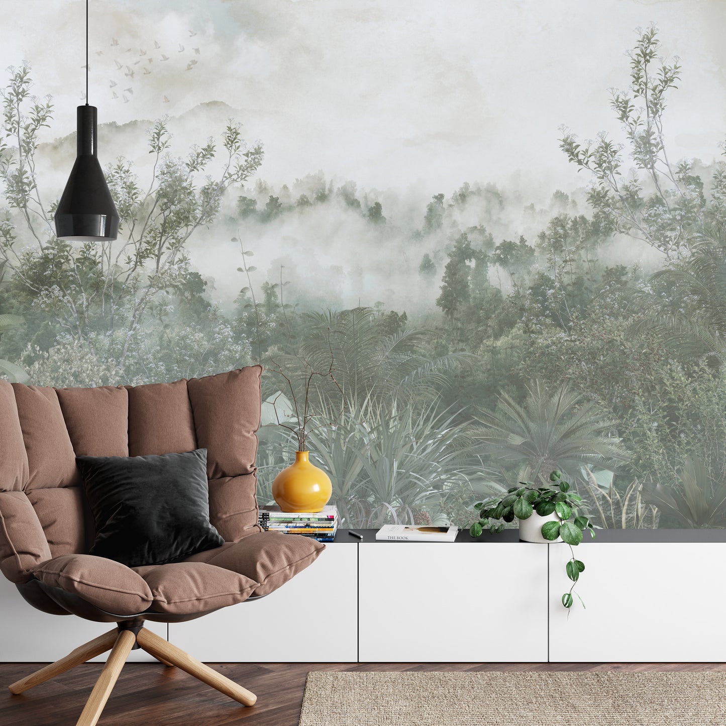 Fototapete Tropical Trees And Leaves For Digital Printing Wallpaper, Custom Design Wallpaper - 3D