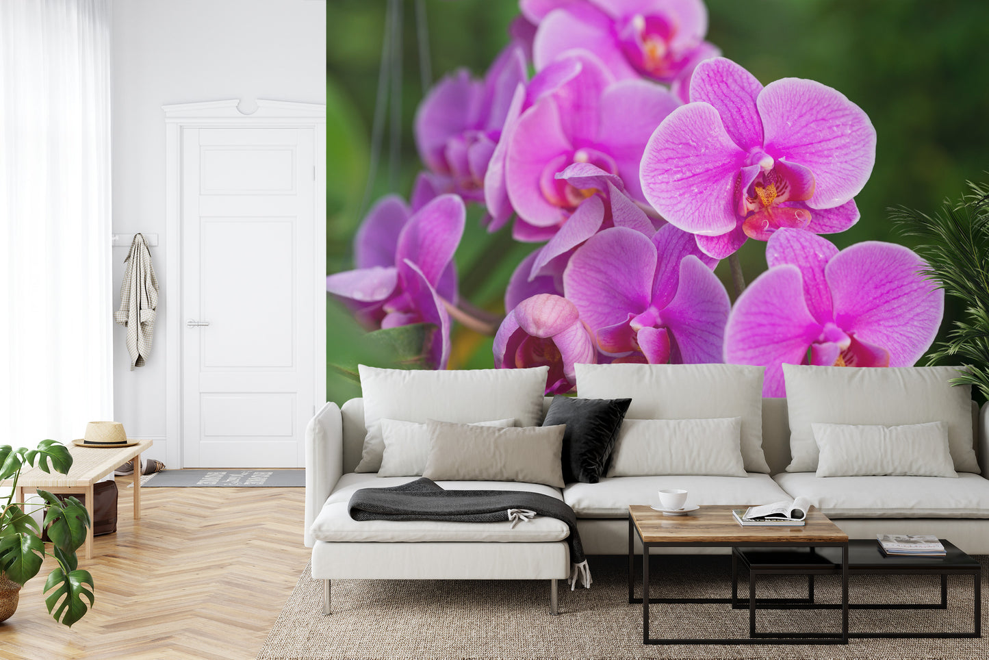 Fototapete Orchideenblüten 3D