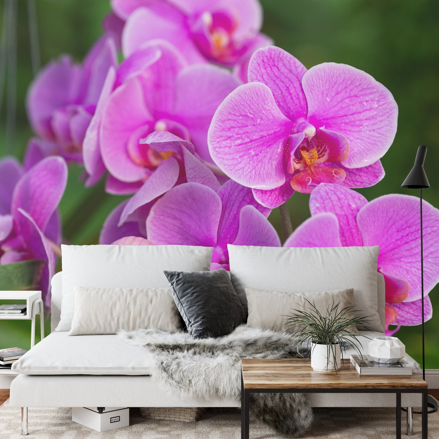 Fototapete Orchideenblüten 3D