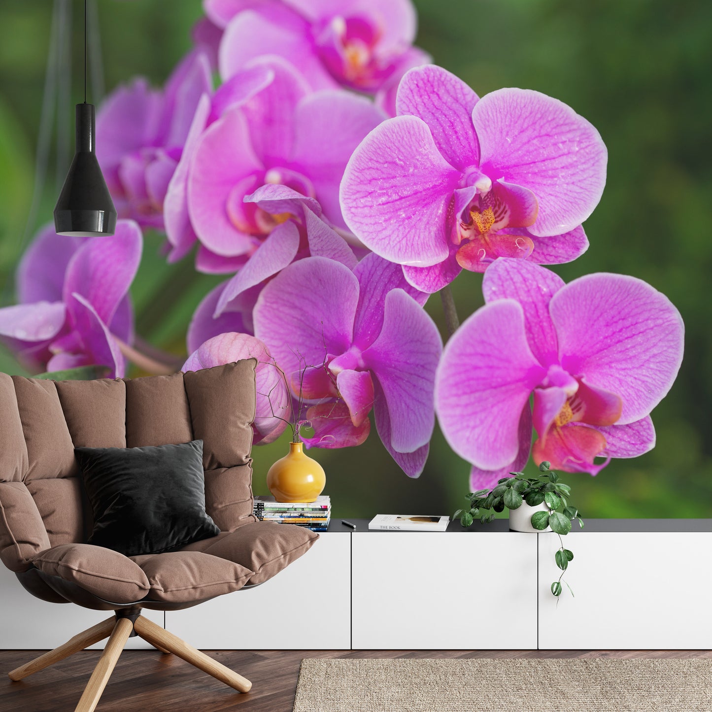 Fototapete Orchideenblüten 3D