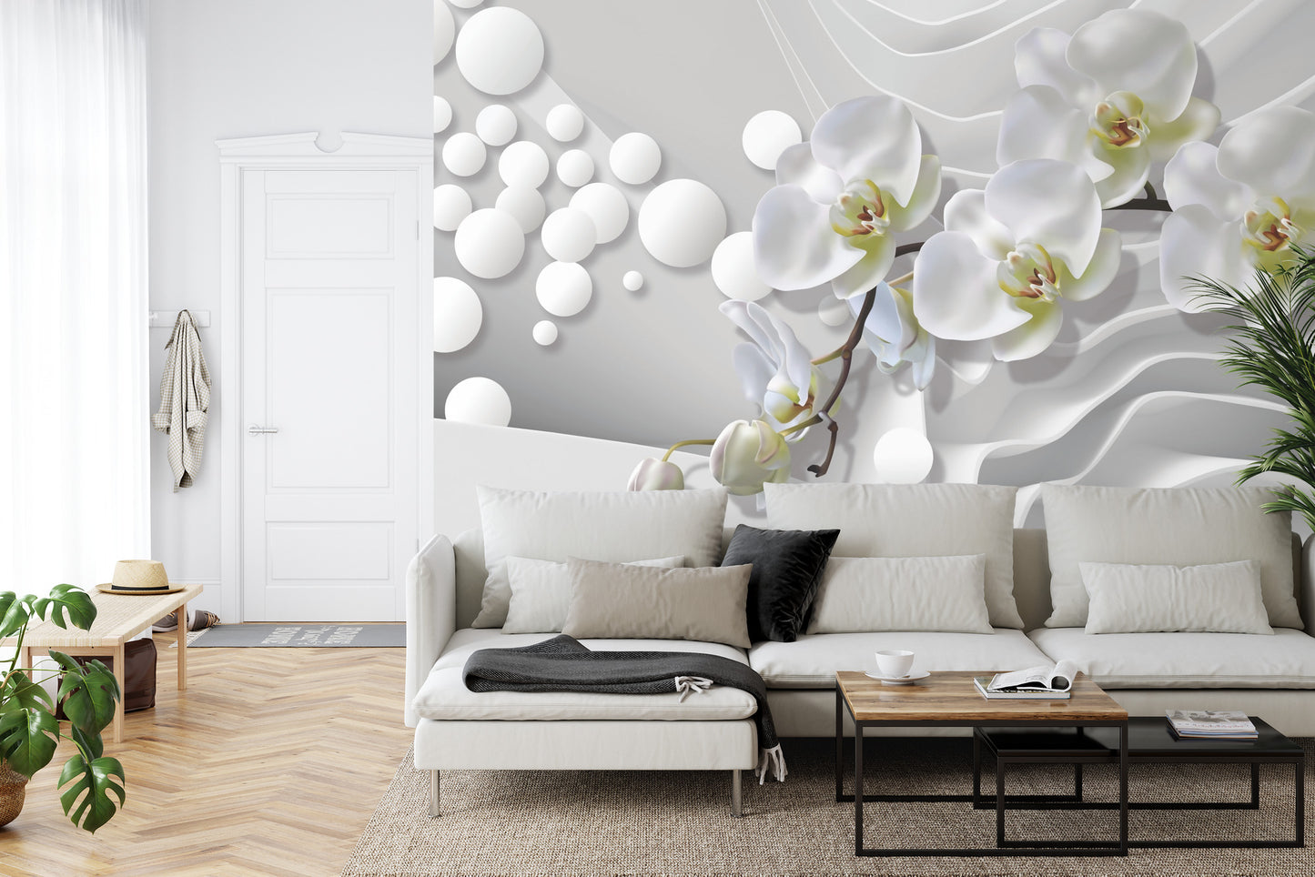 Fototapete Weiße Orchideen
