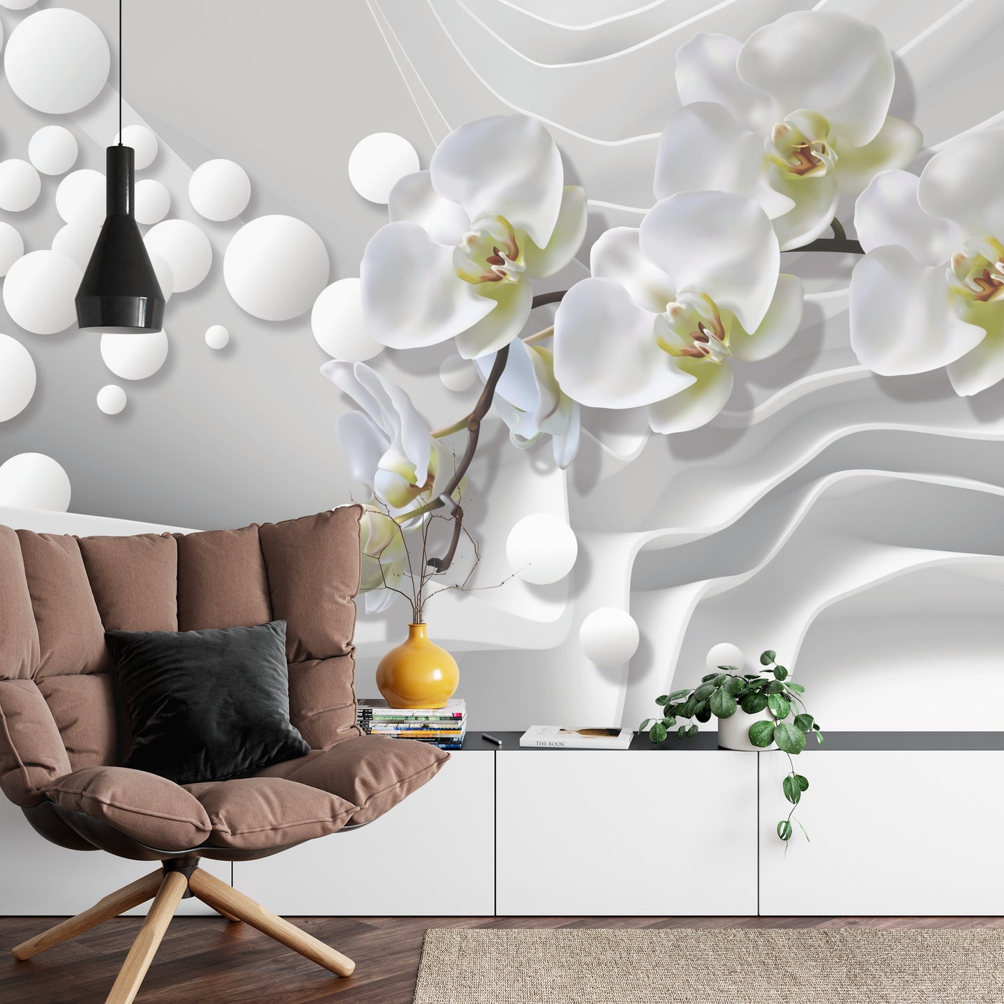 Fototapete Weiße Orchideen
