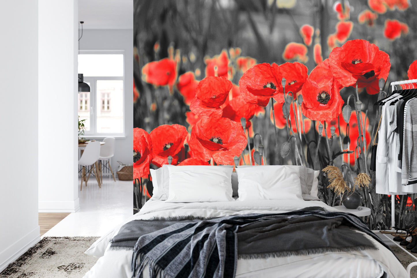Fototapete Mohnblumen