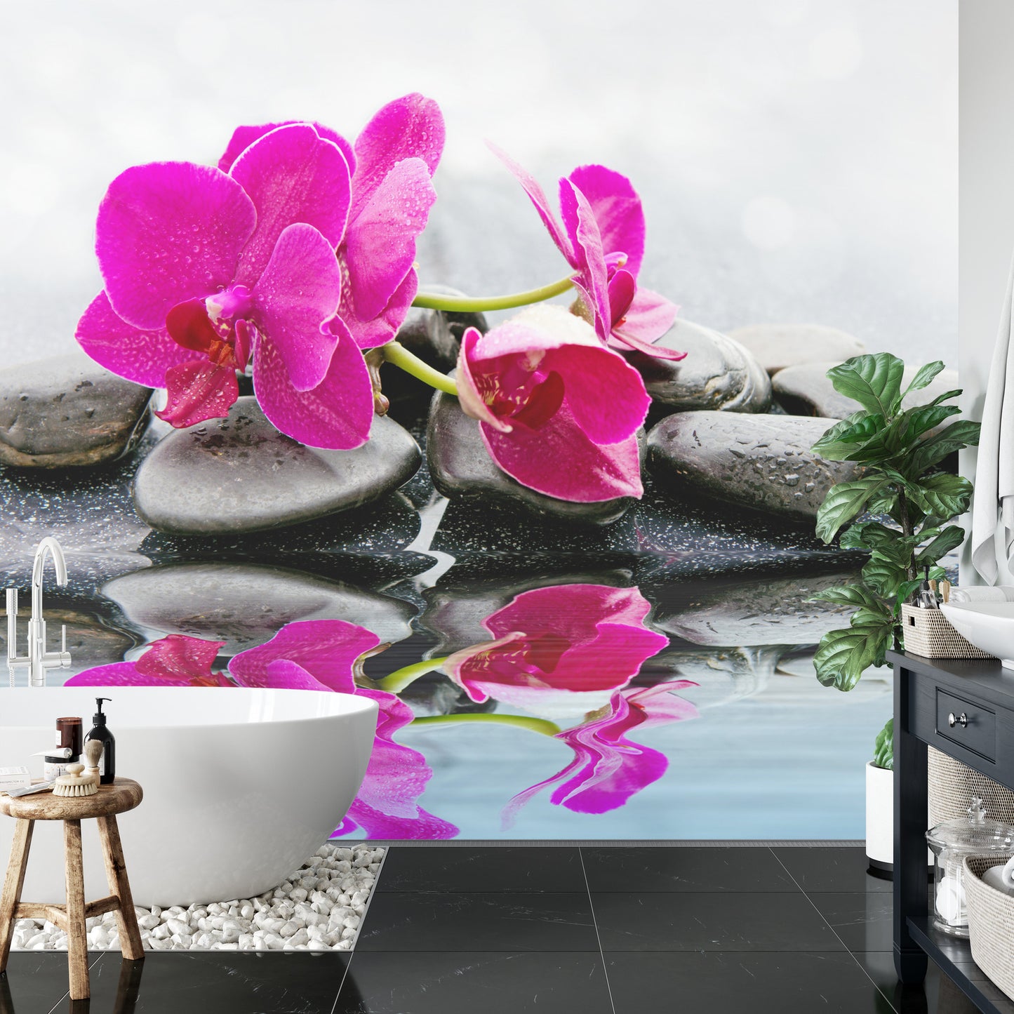 Fototapete Schöne Orchidee Spa