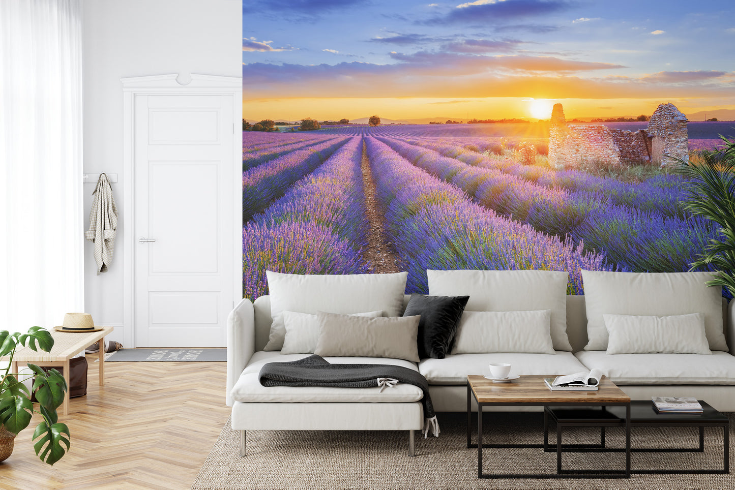 Fototapete Landschaft Feld Lavendel