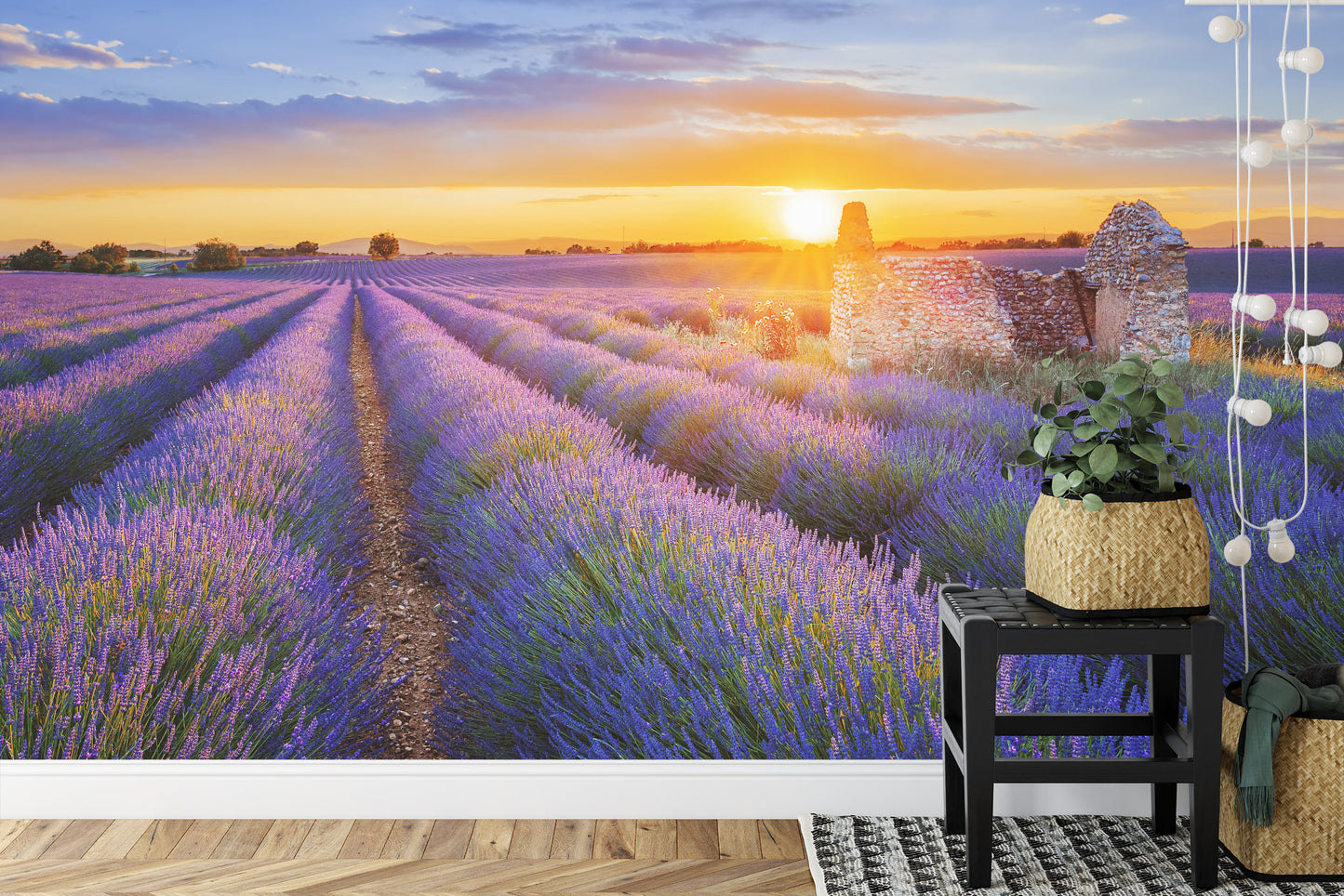 Fototapete Landschaft Feld Lavendel