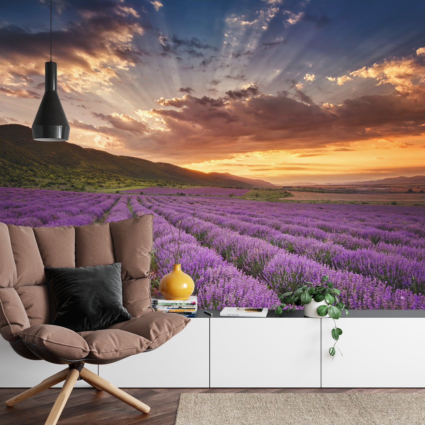 Fototapete Land Feld Lavendel