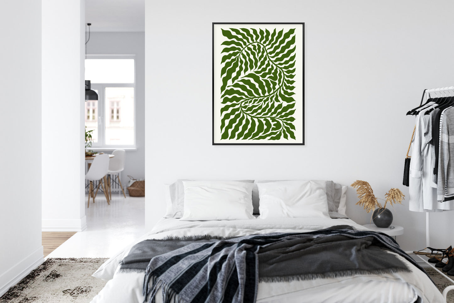Poster Minimalistische Abstraktion Der Botanischen Komposition