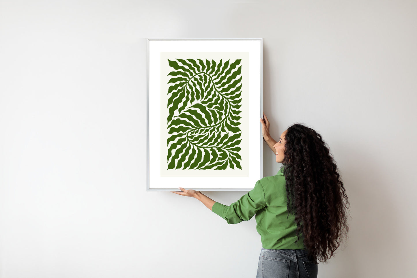 Poster Minimalistische Abstraktion Der Botanischen Komposition
