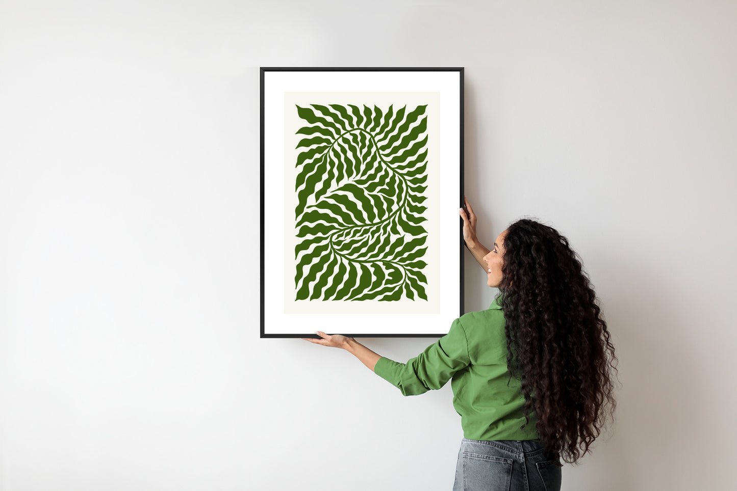 Poster Minimalistische Abstraktion Der Botanischen Komposition